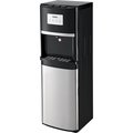 Global Industrial Non-Filtered Tri-Temp Water Dispenser, Black With Stainless 670435
